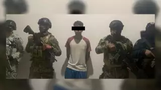 El detenido fue trasladado a la Vicefiscalía General de Quintana Roo en Playa del Carmen para definir su situación legal
