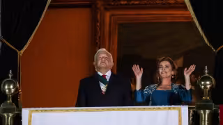 Así lució Beatriz Gutiérrez Müller en la ceremonia del Grito de Independencia