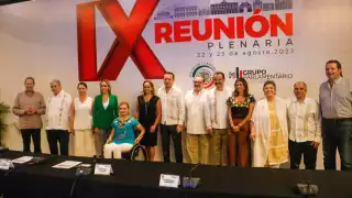 La reunión plenaria de los senadores del tricolor, que empezó el lunes, concluyó ayer, entre pactos y “destapes”