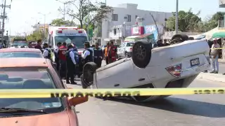 Los lesionados fueron atendidos por paramédicos de los servicios de urgencias de Campeche