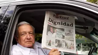 AMLO llevó vía aérea a Motul procedente de Mérida