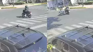 Los lesionados tras el choque entre motociclistas en la CDMX, fueron llevados a un hospital para su atención médica