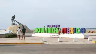 Un trabajador cayó cuando realizaba la adecuación para instalar un juego en el Boulevard Bahía