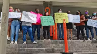 Los manifestantes indicaron que no ha recibido respuesta a sus peticiones por parte de las autoridades del Poder Judicial en Playa del Carmen