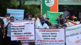 Los ejidatarios acusaron al Tribunal Agrario, ya que ellos no asesoraron bien en la venta de terrenos, beneficiando sólo a empresarios