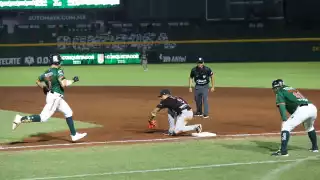 Olmecas de Tabasco vencen 6-5 a los Leones de Yucatán en el Parque “Kukulcán”.