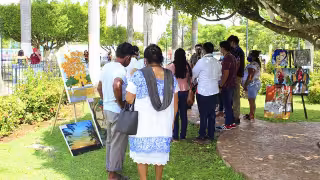 La exposición buscó fomentar al talento local de los artistas locales de Seyé