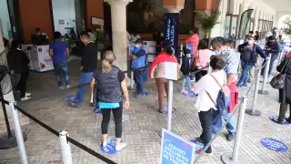 Hay 23 módulos con cajas recaudadoras en diferentes puntos de la ciudad, pero la mayor afluencia se dio en el Palacio Municipal