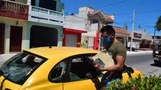 El vehículo fue custodiado por elementos de seguridad