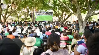 La transmisión fue en la Plaza Grande de Mérida