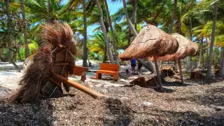 Protección Civil de Quintana Roo indicó que se desconoce el monto aproximado del costo de reparación y limpieza por Grace