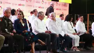 El evento estuvo encabezado por el secretario de Gobernación Adán Augusto en representación del presidente Andrés Manuel López Obrador