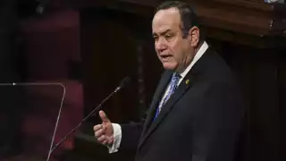 El presidente Alejandro Giammattei resultó ileso