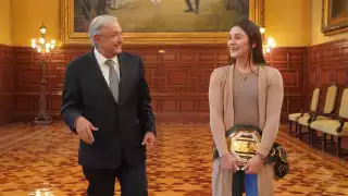 AMLO aplaudió el desempeño de Alexa Grasso