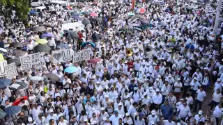 Las calles de Sinaloa lucieron llenas de estudiantes