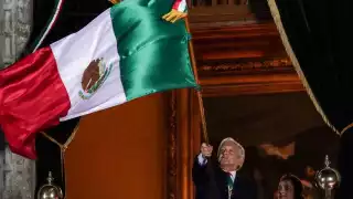 El mandatario dio su tercer Grito de Independencia