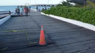 El Muelle de Chocolate de Progreso tiene maderas rotas