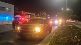 El operativo se llevó a cabo en la avenida Kabah a la altura de la José López Portillo