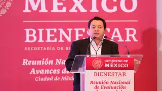 La actividad fue encabezada por la secretaria de Bienestar, Ariadna Montiel Reyes