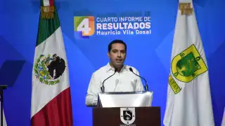 Mauricio Vila reúne a la 'plana mayor' de la política en México durante su Cuarto Informe