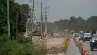 Los trabajos generan congestionamientos viales en la zona