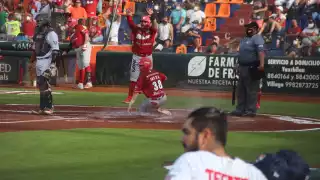Los Diablos Rojos de México descargaron una artillería de 11 imparables, entre los que destaca el octavo homerun de la campaña para Japhet Amador para vencer por 8-2 a los Tigres de Quintana Roo