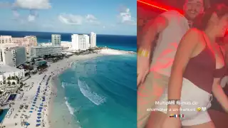 La mujer visitó Quintana Roo y pasó un momento divertido mientras disfrutaba de la vida nocturna en la Zona Hotelera de Cancún