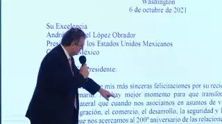 El presidente de Estados Unidos reconoció los esfuerzos de su homólogo mexicano en temas de migración, seguridad y economía