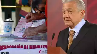 AMLO felicitó a los mexicanos su participación en la consulta para la Revocación de Mandato, que reafirma el poder del pueblo
