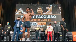 Pacquiao regresa al cuadrilátero luego de más de dos años sin  pelear,  el boxeador filipino se medirá al cubano Yordenis Ugas en la T-Mobile Arena de Las Vegas