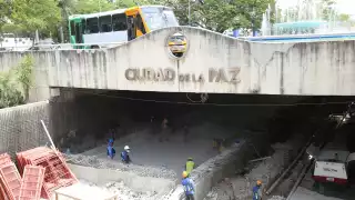 La obra de reparación del Paso Deprimido está a cargo de la empresa Sacbé Construcciones