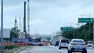 Los trabajos del Tren Maya en Playa del Carmen se llevan a cabo sobre la carretera federal, sin modificaciones de la ruta