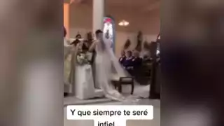 Siempre te seré infiel: Novio se viraliza en Tiktok tras ponerse nervioso en la boda