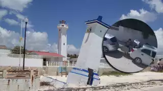 Un video evidenció a las dos personas que robaron una maleta en el área turística de Puerto Morelos, cerca de la avenida Ejército Mexicano