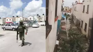 En la grabación, hecha con un celular, se ve cuando vecinos de Villas Otoch Paraíso corren para escapar de la balacera en el sitio