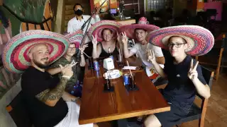 Turistas recorren los diferentes puntos y atractivos de la ciudad de Mérida