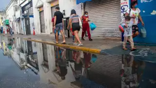 Siguen las fuertes lluvias en Yucatán