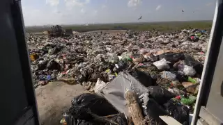 A diario entran, al menos, unas 800 toneladas de residuos en el basurero, donde no hay acciones de reciclaje