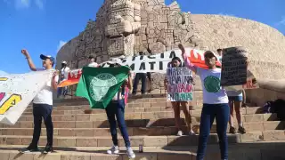 Los activistas comentaron que esperan que con la movilización y manifestación puedan hacer el cambio