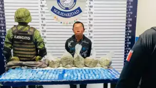 Playa del Carmen: Detienen a yucateco que viajaba con más de 340 dosis de droga