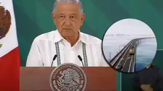 AMLO destacó que para la construcción del Puente Vehicular Nichupté en Cancún, la federación dará la mayoría de los recursos