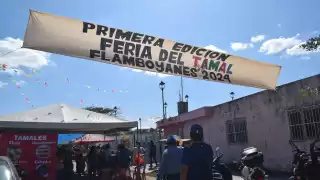 Personas de todo Progreso asistieron a la Feria del Tamal en Flamboyanes