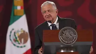 AMLO reiteró que hasta el momento se ha encontrado evidencia de un hecho violento, pero no los cuerpos supuestamente fusilados.