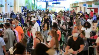 Este sábado el aeropuerto de Cancún anotó una nueva marca en lo que va de 2021, en el contexto del COVID-19