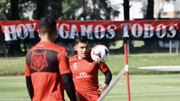 Jugadores del Atlas previo al partido Jugadores del Atlas previo al partido