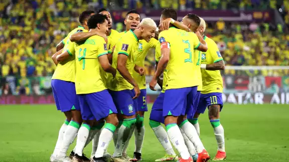 Richarlison y la celebración. Foto: Especial Richarlison y la celebración. Foto: Especial