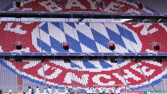Vista de las gradas de la Allianz Arena