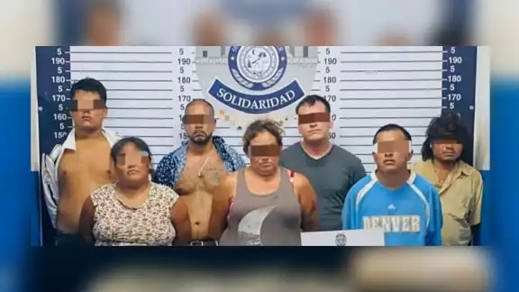 Los siete detenidos fueron puestos a disposición de la FGR en Playa del Carmen, donde podrían enfrentar cargos por delitos contra la salud