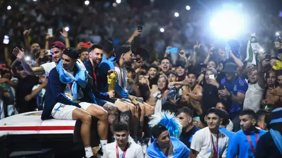 La caravana de Argentina comenzó desde la madrugada La caravana de Argentina comenzó desde la madrugada