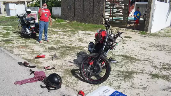 Se desconoce el estado de salud el motociclista Se desconoce el estado de salud el motociclista